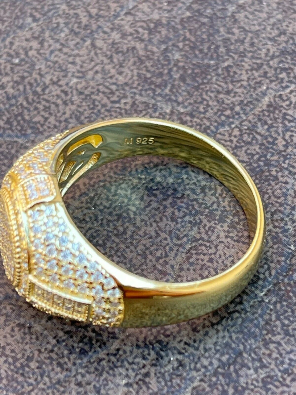 14K Gold Vermeil Iced Hip Hop Pinky Ring REAL MOISSANITE Stone Pass Diamond Test 13 14K Gold Vermeil Iced Hip Hop Pinky Ring REAL MOISSANITE Stone Pass Diamond Test - Image 11