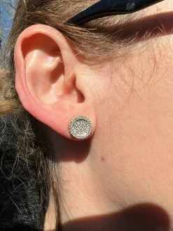 14k Gold Vermeil Iced Moissanite Hip Hop Round Earrings Studs Pass Diamond Test 19 14k Gold Vermeil Iced Moissanite Hip Hop Round Earrings Studs Pass Diamond Test -Harlem Bling Shop harlembling 14k gold vermeil iced moissanite hip hop round earrings studs pass diamond test 20472.1664358690