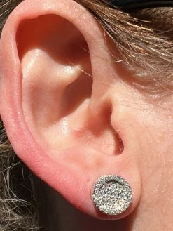 14k Gold Vermeil Iced Moissanite Hip Hop Round Earrings Studs Pass Diamond Test 16 14k Gold Vermeil Iced Moissanite Hip Hop Round Earrings Studs Pass Diamond Test -Harlem Bling Shop harlembling 14k gold vermeil iced moissanite hip hop round earrings studs pass diamond test 48721.1664360537