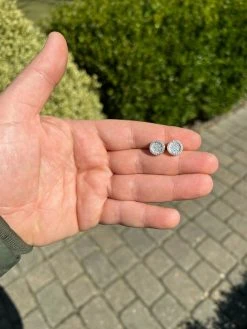 14k Gold Vermeil Iced Moissanite Hip Hop Round Earrings Studs Pass Diamond Test 22 14k Gold Vermeil Iced Moissanite Hip Hop Round Earrings Studs Pass Diamond Test -Harlem Bling Shop harlembling 14k gold vermeil iced moissanite hip hop round earrings studs pass diamond test 70910.1664363059