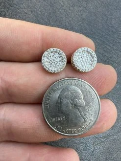 14k Gold Vermeil Iced Moissanite Hip Hop Round Earrings Studs Pass Diamond Test 20 14k Gold Vermeil Iced Moissanite Hip Hop Round Earrings Studs Pass Diamond Test -Harlem Bling Shop harlembling 14k gold vermeil iced moissanite hip hop round earrings studs pass diamond test 77694.1664361741