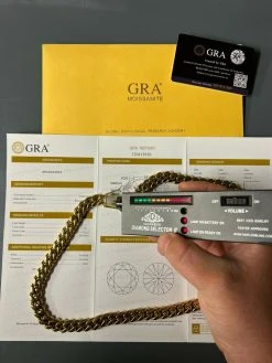 14k Gold Vermeil Miami Cuban Chain Necklace Iced MOISSANITE Pass Diamond Tester 24 14k Gold Vermeil Miami Cuban Chain Necklace Iced MOISSANITE Pass Diamond Tester -Harlem Bling Shop harlembling 14k gold vermeil miami cuban chain necklace iced moissanite pass diamond tester 39343.1664355983