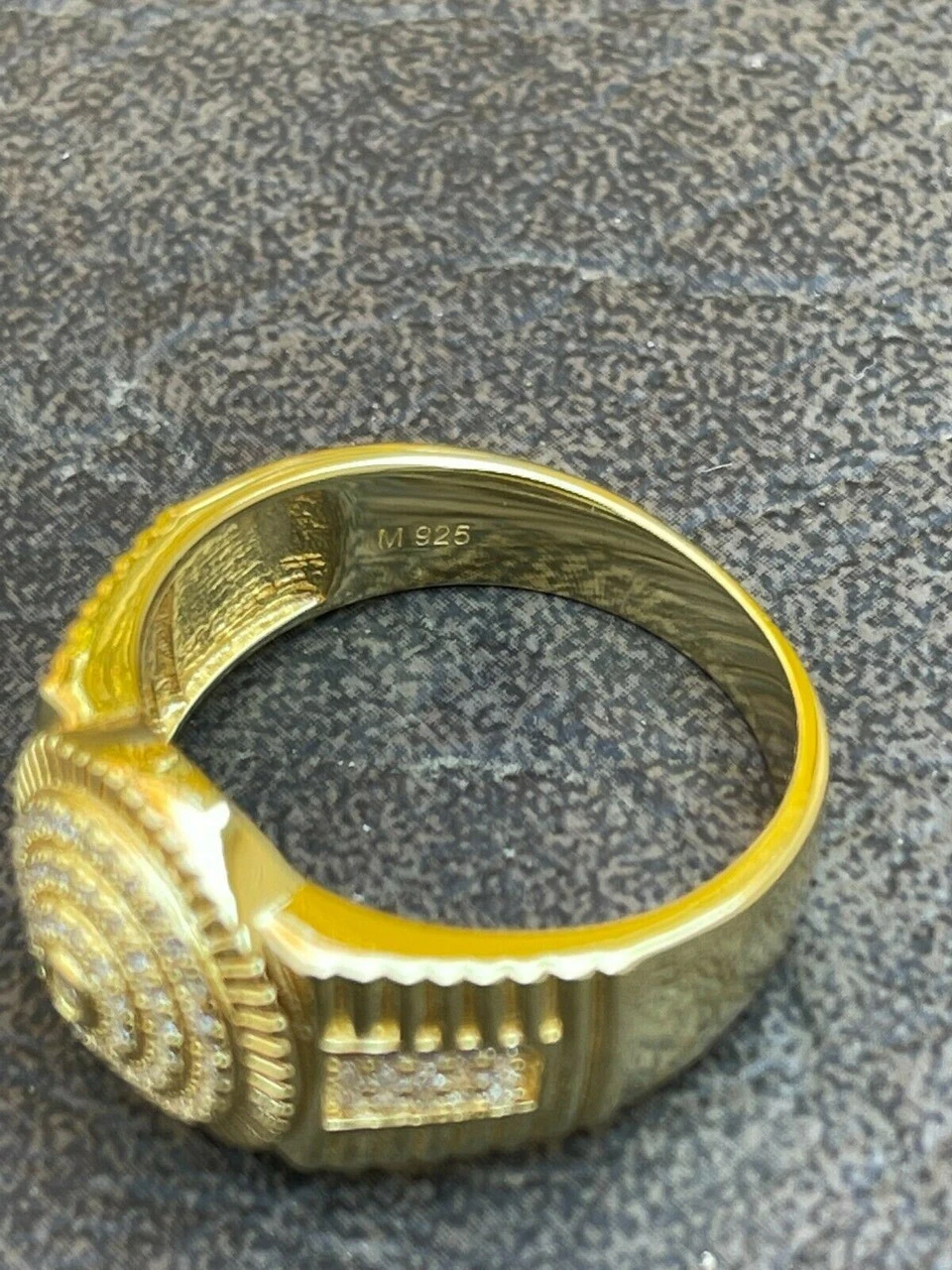 14k Gold Vermeil Out Hip Hop Iced Moissanite Ring REAL Stone Pass Diamond Tester 13 14k Gold Vermeil Out Hip Hop Iced Moissanite Ring REAL Stone Pass Diamond Tester - Image 11