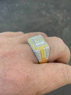 14k Gold Vermeil Real 925 Silver Ring Iced Baguette Diamond Hip Hop Size 6-13 16 14k Gold Vermeil Real 925 Silver Ring Iced Baguette Diamond Hip Hop Size 6-13 -Harlem Bling Shop harlembling 14k gold vermeil real 925 silver ring iced baguette diamond hip hop size 6 13 79406.1664387440