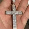 14k Rose Gold Over Solid 925 Silver Mens Large Cross 3ct Diamonds 2x1.5” Hip Hop 1 14k Rose Gold Over Solid 925 Silver Mens Large Cross 3ct Diamonds 2x1.5” Hip Hop -Harlem Bling Shop harlembling 14k rose gold over solid 925 silver mens large cross 3ct diamonds 2x1.5 hip hop 09582.1664379863