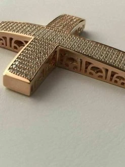 14k Rose Gold Over Solid 925 Silver Mens Large Cross 3ct Diamonds 2x1.5” Hip Hop -Harlem Bling Shop harlembling 14k rose gold over solid 925 silver mens large cross 3ct diamonds 2x1.5 hip hop 27390.1664388018
