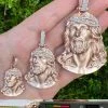 14k Rose Gold Over Solid 925 Silver MOISSANITE Jesus Piece Iced Pendant Necklace 1 14k Rose Gold Over Solid 925 Silver MOISSANITE Jesus Piece Iced Pendant Necklace -Harlem Bling Shop harlembling 14k rose gold over solid 925 silver moissanite jesus piece iced pendant necklace 30663.1694222435