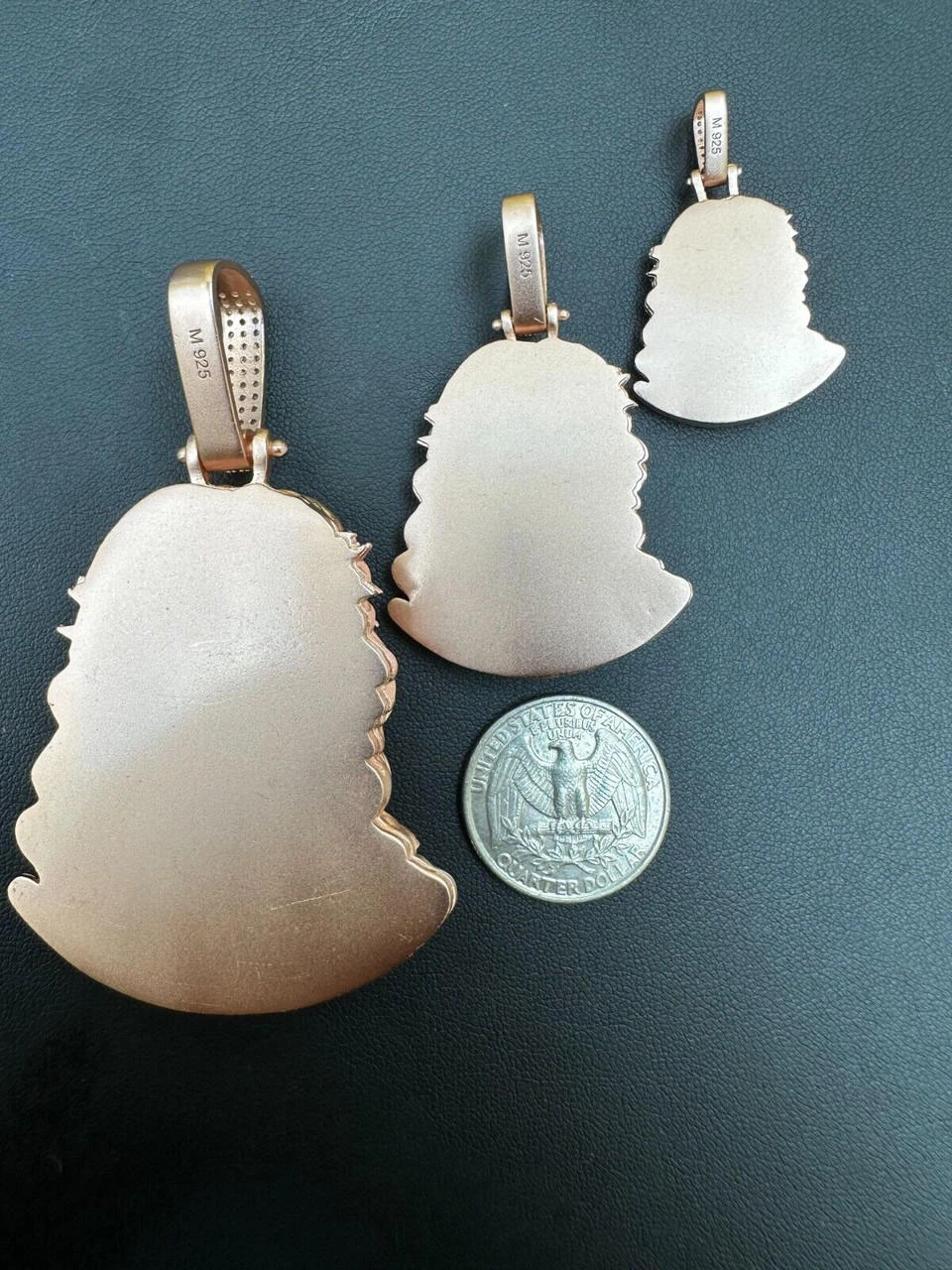 14k Rose Gold Over Solid 925 Silver MOISSANITE Jesus Piece Iced Pendant Necklace 15 14k Rose Gold Over Solid 925 Silver MOISSANITE Jesus Piece Iced Pendant Necklace - Image 13