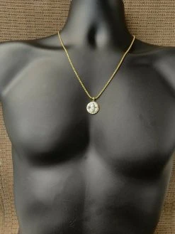 14k Yellow Gold Over 925 Sterling Silver Virgin Mary Guadalupe Medallion Pendant 11 14k Yellow Gold Over 925 Sterling Silver Virgin Mary Guadalupe Medallion Pendant -Harlem Bling Shop harlembling 14k yellow gold over 925 sterling silver virgin mary guadalupe medallion pendant 06199.1664372652