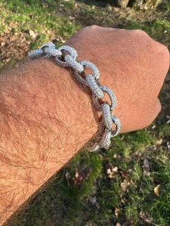 22ct VVS Moissanite Thick Rolo Link Iced Hip Hop Bracelet - Pass Diamond Tester 30 22ct VVS Moissanite Thick Rolo Link Iced Hip Hop Bracelet - Pass Diamond Tester -Harlem Bling Shop harlembling 22ct vvs moissanite thick rolo link iced hip hop bracelet pass diamond tester 18137.1669562946