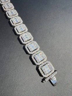 25ct Baguette MOISSANITE Real 925 Silver 15mm Square Bracelet Pass Diamond Test 29 25ct Baguette MOISSANITE Real 925 Silver 15mm Square Bracelet Pass Diamond Test -Harlem Bling Shop harlembling 25ct baguette moissanite real 925 silver 15mm square bracelet pass diamond test 47374.1669562921