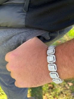 25ct Baguette MOISSANITE Real 925 Silver 15mm Square Bracelet Pass Diamond Test 27 25ct Baguette MOISSANITE Real 925 Silver 15mm Square Bracelet Pass Diamond Test -Harlem Bling Shop harlembling 25ct baguette moissanite real 925 silver 15mm square bracelet pass diamond test 86566.1669562897