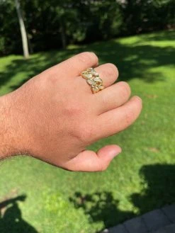 2ct MOISSANITE Miami Cuban Ring 14k Gold Vermeil Passes Diamond Tester Real Iced 21 2ct MOISSANITE Miami Cuban Ring 14k Gold Vermeil Passes Diamond Tester Real Iced -Harlem Bling Shop harlembling 2ct moissanite miami cuban ring 14k gold vermeil passes diamond tester real iced 06481.1664388121