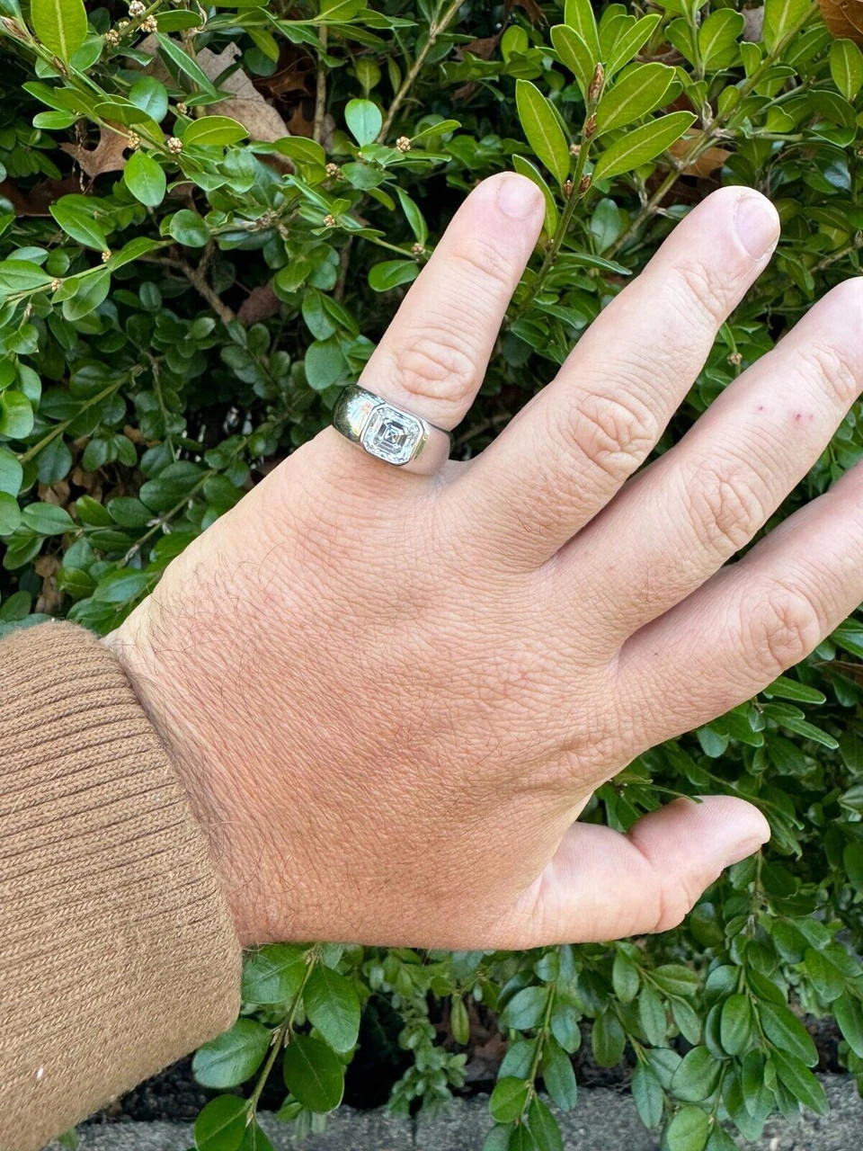 3ct MOISSANITE Asscher Cut Big Solitaire Men's Real Solid 925 Silver Ring Pinky 20 3ct MOISSANITE Asscher Cut Big Solitaire Men's Real Solid 925 Silver Ring Pinky - Image 18