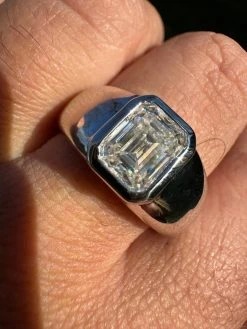 3ct MOISSANITE Emerald Cut Big Solitaire Men's Real Solid 925 Silver Ring Pinky 38 3ct MOISSANITE Emerald Cut Big Solitaire Men's Real Solid 925 Silver Ring Pinky -Harlem Bling Shop harlembling 3ct moissanite emerald cut big solitaire mens real solid 925 silver ring pinky 11419.1704353343