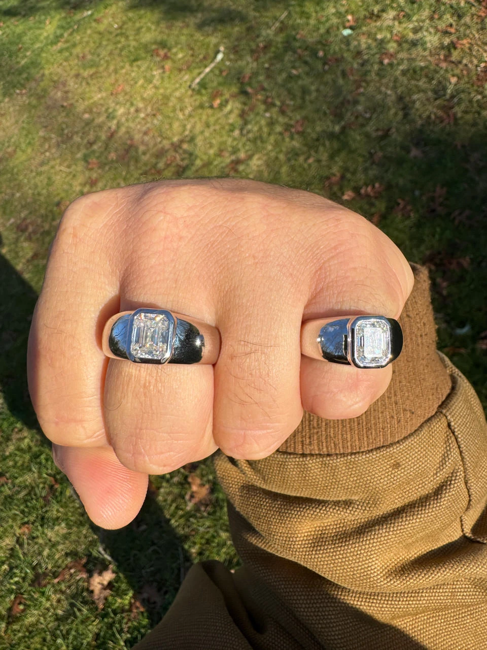 3ct MOISSANITE Emerald Cut Big Solitaire Men's Real Solid 925 Silver Ring Pinky 21 3ct MOISSANITE Emerald Cut Big Solitaire Men's Real Solid 925 Silver Ring Pinky - Image 19