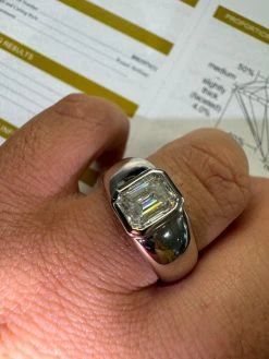 3ct MOISSANITE Emerald Cut Big Solitaire Men's Real Solid 925 Silver Ring Pinky 34 3ct MOISSANITE Emerald Cut Big Solitaire Men's Real Solid 925 Silver Ring Pinky -Harlem Bling Shop harlembling 3ct moissanite emerald cut big solitaire mens real solid 925 silver ring pinky 46242.1704353409