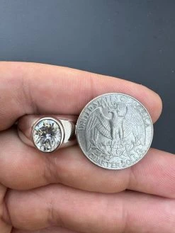 3ct MOISSANITE Oval Cut Big Solitaire Men's Real Solid 925 Silver Ring Pinky 37 3ct MOISSANITE Oval Cut Big Solitaire Men's Real Solid 925 Silver Ring Pinky -Harlem Bling Shop harlembling 3ct moissanite oval cut big solitaire mens real solid 925 silver ring pinky 05005.1704353513