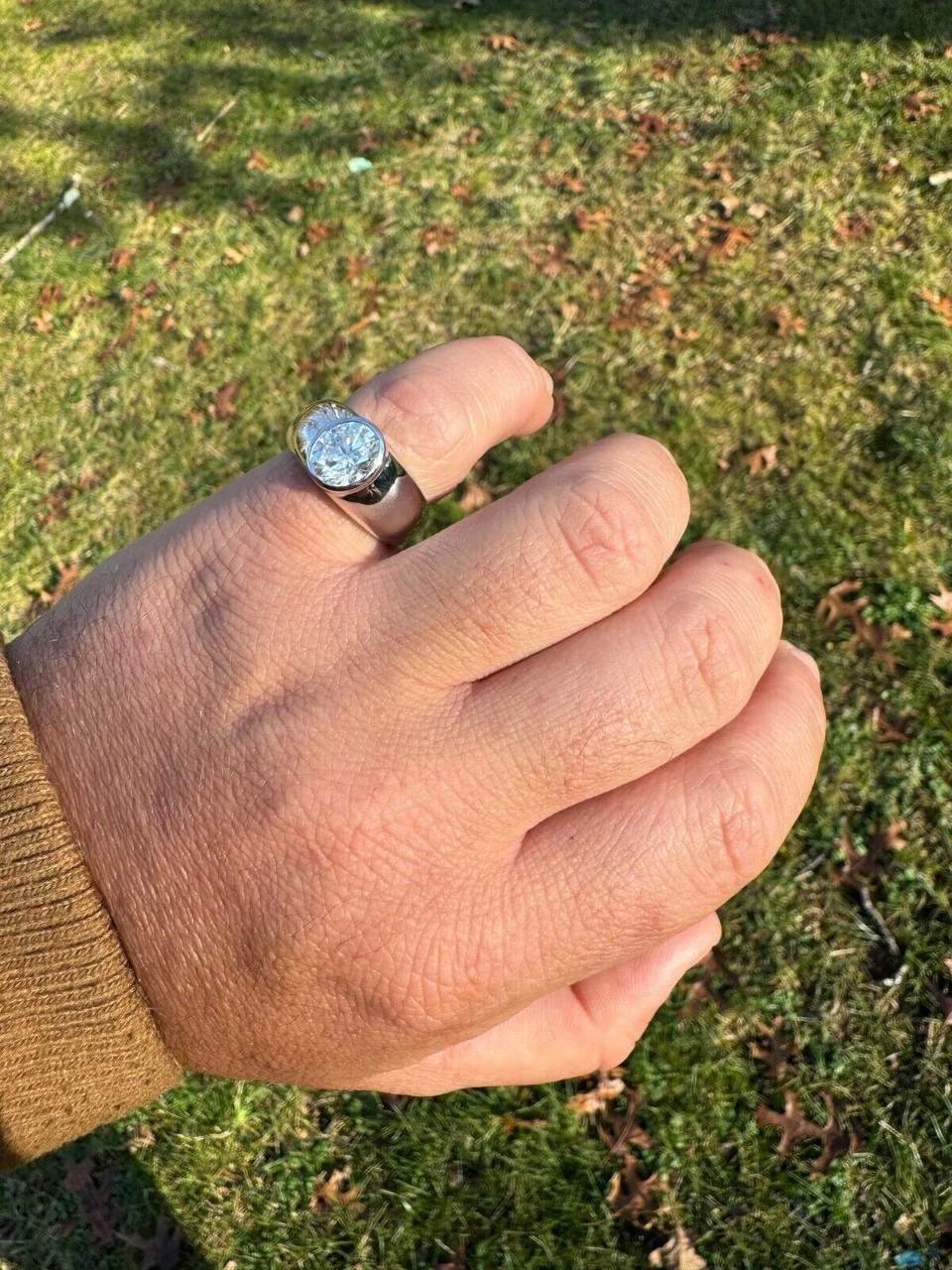 3ct MOISSANITE Oval Cut Big Solitaire Men's Real Solid 925 Silver Ring Pinky 11 3ct MOISSANITE Oval Cut Big Solitaire Men's Real Solid 925 Silver Ring Pinky - Image 9