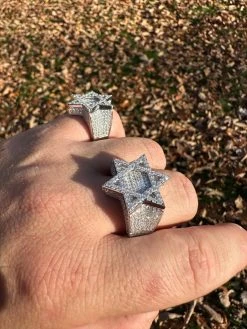 4.3ct MOISSANITE Iced Real Baguette Star Of David Ring For Men Solid 925 Silver 27 4.3ct MOISSANITE Iced Real Baguette Star Of David Ring For Men Solid 925 Silver -Harlem Bling Shop harlembling 4.3ct moissanite iced real baguette star of david ring for men solid 925 silver 24102.1700626197