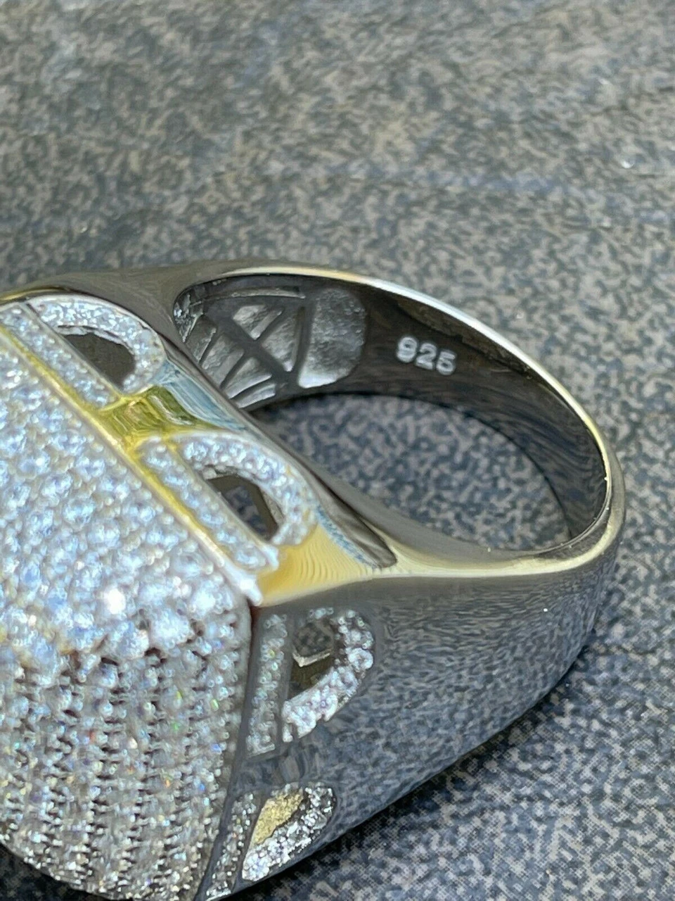 4.5ct MOISSANITE Real Solid 925 Silver HUGE Hip Hop Ring Iced Pass Diamond Test 12 4.5ct MOISSANITE Real Solid 925 Silver HUGE Hip Hop Ring Iced Pass Diamond Test - Image 10