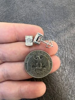 4ct Emerald Cut Real Moissanite Screw Back Solitaire Stud Earrings 925 Silver 20 4ct Emerald Cut Real Moissanite Screw Back Solitaire Stud Earrings 925 Silver -Harlem Bling Shop harlembling 4ct emerald cut real moissanite screw back solitaire stud earrings 925 silver 54180.1664301481