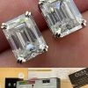 4ct Emerald Cut Real Moissanite Screw Back Solitaire Stud Earrings 925 Silver -Harlem Bling Shop harlembling 4ct emerald cut real moissanite screw back solitaire stud earrings 925 silver 93930.1664299687