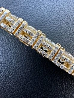 5mm MOISSANITE Tennis Chain Necklace 14k Gold Over 925 - Stones On All Sides 26 5mm MOISSANITE Tennis Chain Necklace 14k Gold Over 925 - Stones On All Sides -Harlem Bling Shop harlembling 5mm moissanite tennis chain necklace 14k gold over 925 stones on all sides 07654.1677090583