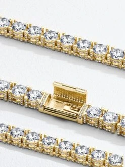 5mm MOISSANITE Tennis Chain Necklace 14k Gold Over 925 - Stones On All Sides 25 5mm MOISSANITE Tennis Chain Necklace 14k Gold Over 925 - Stones On All Sides -Harlem Bling Shop harlembling 5mm moissanite tennis chain necklace 14k gold over 925 stones on all sides 09092.1677090487