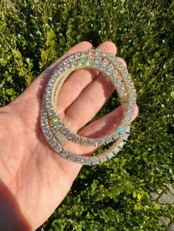 5mm MOISSANITE Tennis Chain Necklace 14k Gold Over 925 - Stones On All Sides 24 5mm MOISSANITE Tennis Chain Necklace 14k Gold Over 925 - Stones On All Sides -Harlem Bling Shop harlembling 5mm moissanite tennis chain necklace 14k gold over 925 stones on all sides 91114.1677090505