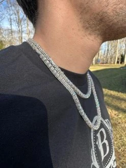 5mm MOISSANITE Tennis Chain Necklace Reinvented 925 Silver Stones On All Sides 25 5mm MOISSANITE Tennis Chain Necklace Reinvented 925 Silver Stones On All Sides -Harlem Bling Shop harlembling 5mm moissanite tennis chain necklace reinvented 925 silver stones on all sides 59031.1677090615