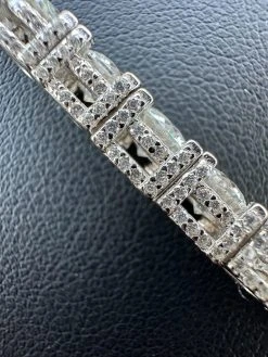 5mm MOISSANITE Tennis Chain Necklace Reinvented 925 Silver Stones On All Sides 26 5mm MOISSANITE Tennis Chain Necklace Reinvented 925 Silver Stones On All Sides -Harlem Bling Shop harlembling 5mm moissanite tennis chain necklace reinvented 925 silver stones on all sides 89549.1677090601