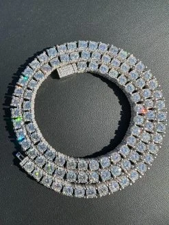 5mm MOISSANITE Tennis Chain Necklace Reinvented 925 Silver Stones On All Sides 30 5mm MOISSANITE Tennis Chain Necklace Reinvented 925 Silver Stones On All Sides -Harlem Bling Shop harlembling 5mm moissanite tennis chain necklace reinvented 925 silver stones on all sides 98736.1677090569