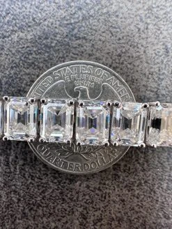 60ct Emerald Cut MOISSANITE 8mm Tennis Bracelet 925 Silver Pass Diamond Tester -Harlem Bling Shop harlembling 60ct emerald cut moissanite 8mm tennis bracelet 925 silver pass diamond tester 01731.1676052857