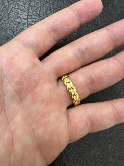 6mm Cuban Wedding Band Ring - 14k Gold Plated 925 Sterling Silver - Mens Ladies 19 6mm Cuban Wedding Band Ring - 14k Gold Plated 925 Sterling Silver - Mens Ladies -Harlem Bling Shop harlembling 6mm cuban wedding band ring 14k gold plated 925 sterling silver mens ladies 57135.1664301906