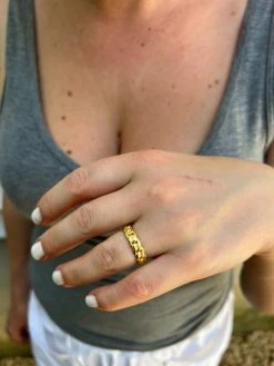 6mm Cuban Wedding Band Ring - 14k Gold Plated 925 Sterling Silver - Mens Ladies 17 6mm Cuban Wedding Band Ring - 14k Gold Plated 925 Sterling Silver - Mens Ladies -Harlem Bling Shop harlembling 6mm cuban wedding band ring 14k gold plated 925 sterling silver mens ladies 66072.1664300022