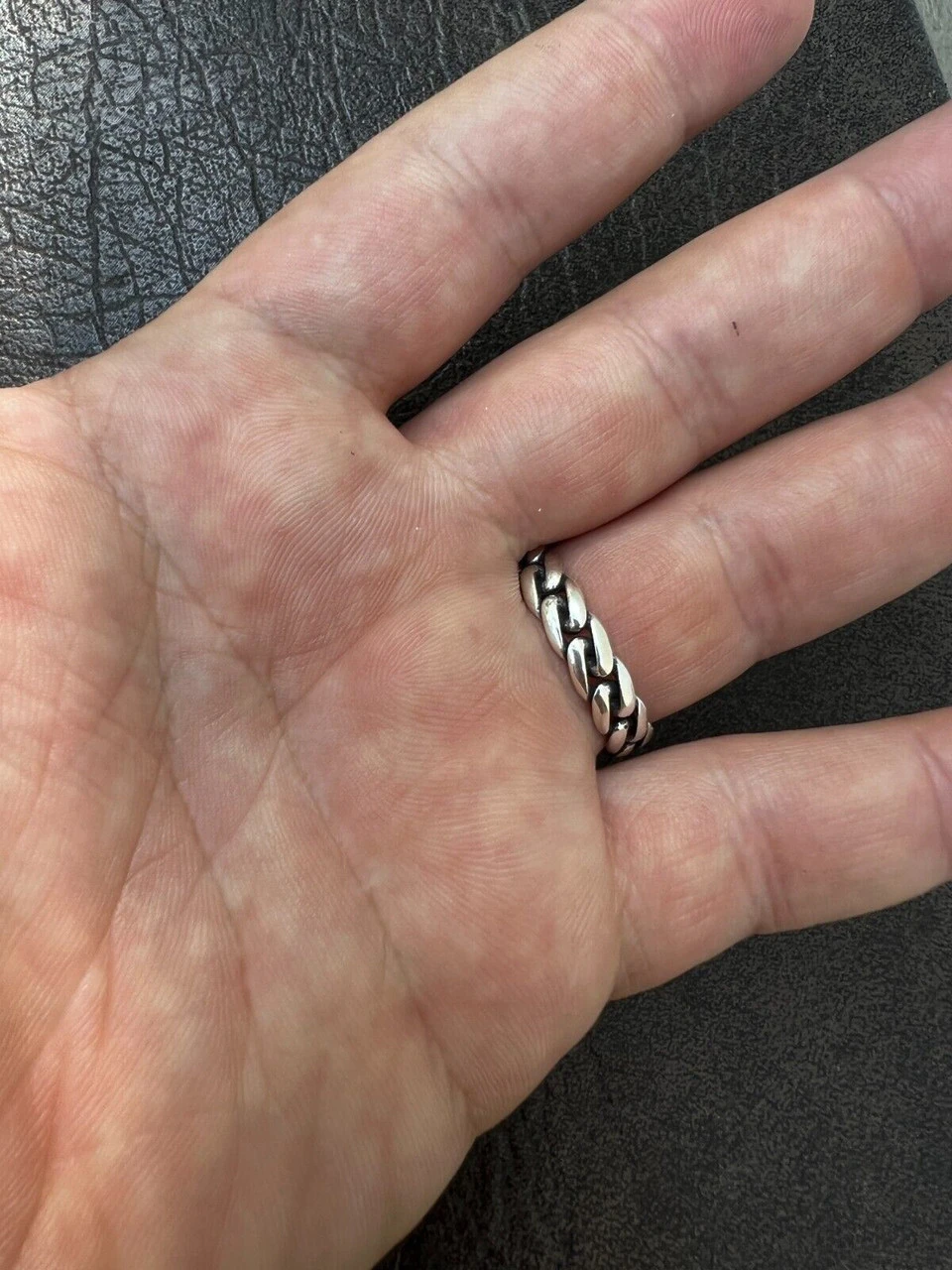 6mm Miami Cuban Wedding Band Ring - Real Solid 925 Sterling Silver - Mens Ladies 6 6mm Miami Cuban Wedding Band Ring - Real Solid 925 Sterling Silver - Mens Ladies - Image 4