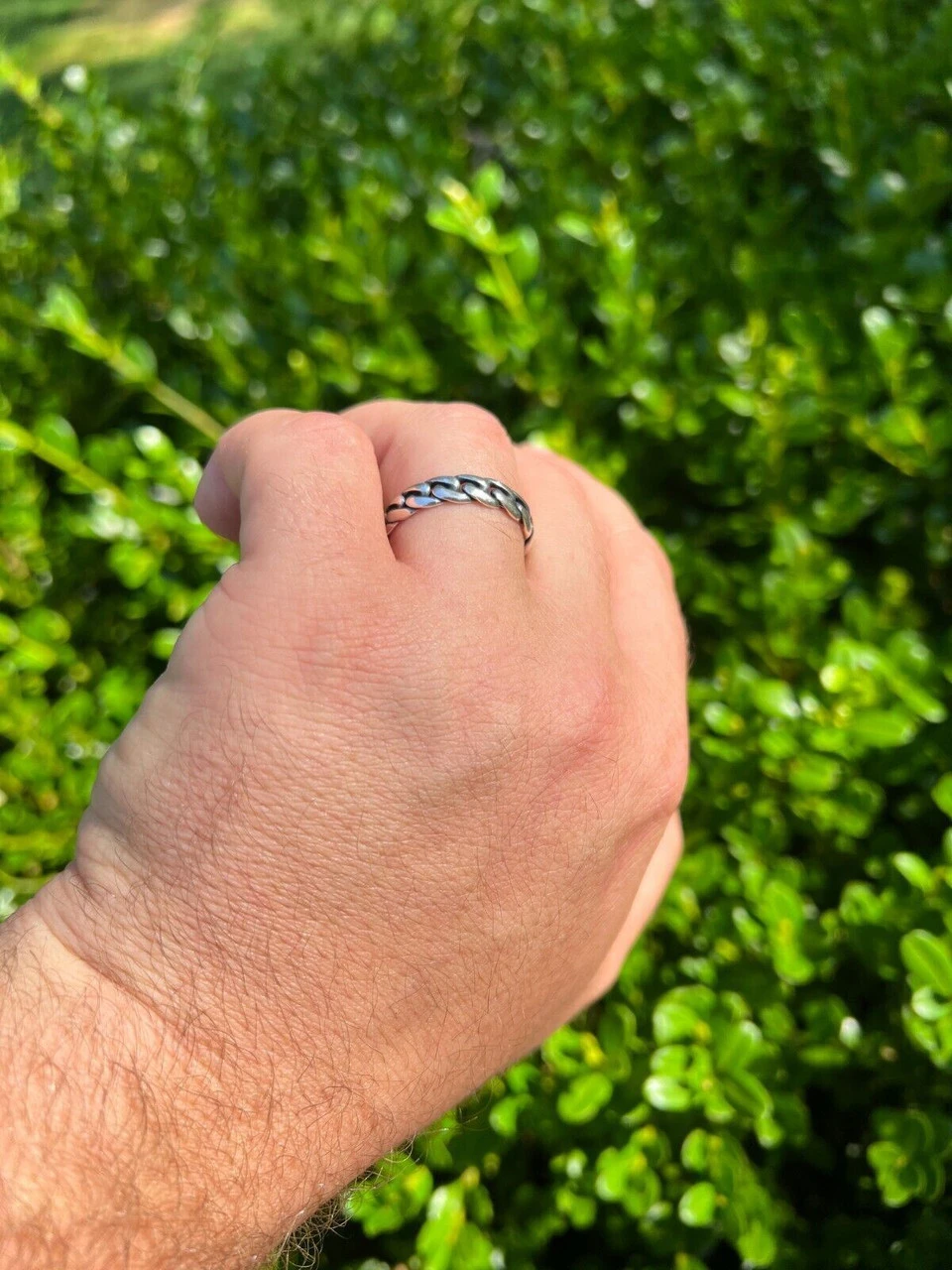 6mm Miami Cuban Wedding Band Ring - Real Solid 925 Sterling Silver - Mens Ladies 7 6mm Miami Cuban Wedding Band Ring - Real Solid 925 Sterling Silver - Mens Ladies - Image 5