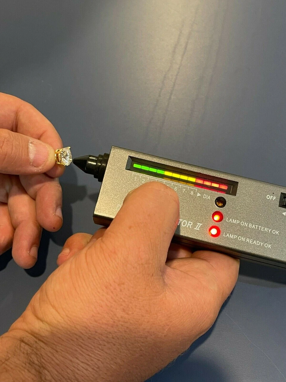 8ct TW Moissanite Huge Big Mens 10mm 14k Gold Vermeil Stud Earrings GRA D VVS1 19 8ct TW Moissanite Huge Big Mens 10mm 14k Gold Vermeil Stud Earrings GRA D VVS1 - Image 17