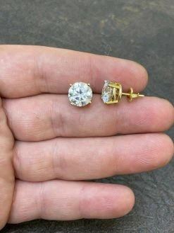 8ct TW Moissanite Huge Big Mens 10mm 14k Gold Vermeil Stud Earrings GRA D VVS1 33 8ct TW Moissanite Huge Big Mens 10mm 14k Gold Vermeil Stud Earrings GRA D VVS1 -Harlem Bling Shop harlembling 8ct tw moissanite huge big mens 10mm 14k gold vermeil stud earrings gra d vvs1 97032.1664372939
