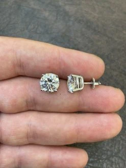 8ct TW Moissanite Huge Big Mens 10mm Solitaire Stud Earrings GRA Certified VVS1 18 8ct TW Moissanite Huge Big Mens 10mm Solitaire Stud Earrings GRA Certified VVS1 -Harlem Bling Shop harlembling 8ct tw moissanite huge big mens 10mm solitaire stud earrings gra certified vvs1 12100.1664376304