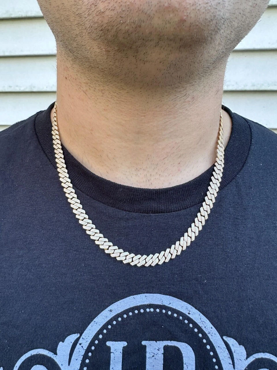 8mm Solid 14k Gold MOISSANITE Real Miami Cuban Link Prong Chain Iced Necklace 21 8mm Solid 14k Gold MOISSANITE Real Miami Cuban Link Prong Chain Iced Necklace - Image 19