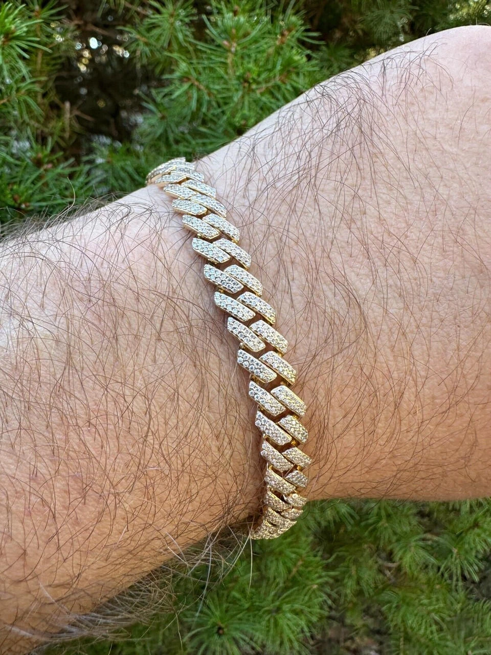 8mm Solid 14k Gold MOISSANITE Real Miami Cuban Link Prong Iced Hip Hop Bracelet 13 8mm Solid 14k Gold MOISSANITE Real Miami Cuban Link Prong Iced Hip Hop Bracelet - Image 11