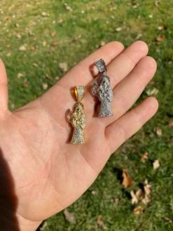 925 Silver Gold Grim Reaper Pendant Necklace Real Moissanite 17 925 Silver Gold Grim Reaper Pendant Necklace Real Moissanite -Harlem Bling Shop harlembling 925 silver gold grim reaper pendant necklace real moissanite 88882.1664374703