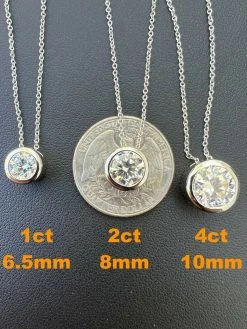 925 Silver Real Moissanite Solitaire Pendant Necklace GRA Passes Diamond Tester 18 925 Silver Real Moissanite Solitaire Pendant Necklace GRA Passes Diamond Tester -Harlem Bling Shop harlembling 925 silver real moissanite solitaire pendant necklace gra passes diamond tester 61255.1664362235
