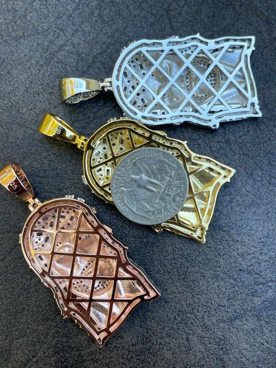 925 Silver / Yellow Rose Gold Jesus Piece Iced Hip Hop Necklace Baguette Diamond 13 925 Silver / Yellow Rose Gold Jesus Piece Iced Hip Hop Necklace Baguette Diamond - Image 11