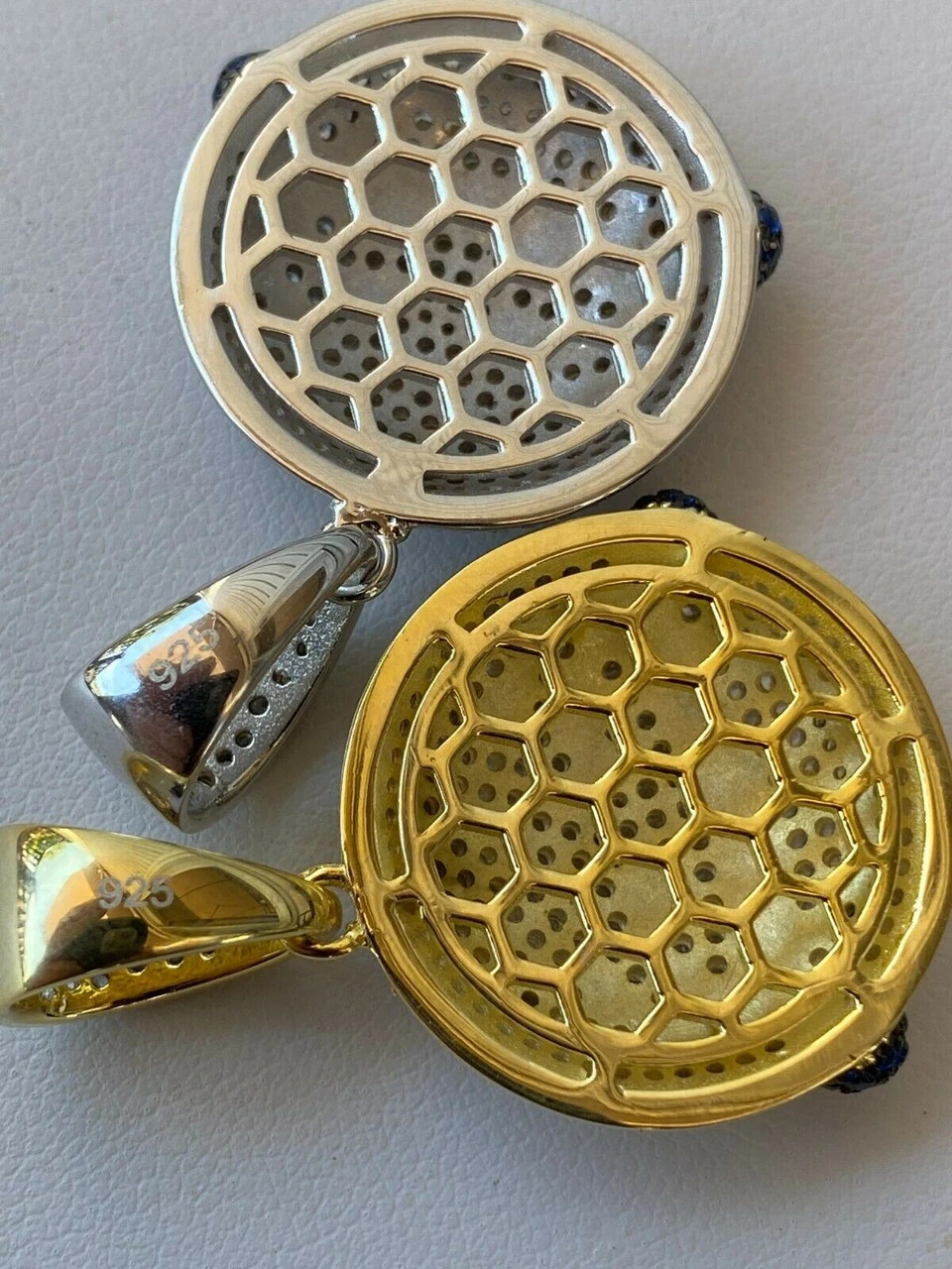 925 Sterling Silver Hip Hop LOL Emoji Pendant Necklace Iced Smiley Laughing 11 925 Sterling Silver Hip Hop LOL Emoji Pendant Necklace Iced Smiley Laughing - Image 9