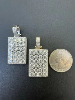 9ct Iced MOISSANITE Mens's Hip Hop Dog Tag Pendant Necklace Pass Diamond Tester 20 9ct Iced MOISSANITE Mens's Hip Hop Dog Tag Pendant Necklace Pass Diamond Tester -Harlem Bling Shop harlembling 9ct iced moissanite menss hip hop dog tag pendant necklace pass diamond tester 73117.1664356706