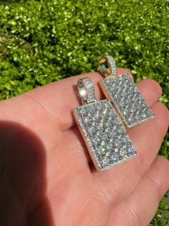 9ct Iced MOISSANITE Mens's Hip Hop Dog Tag Pendant Necklace Pass Diamond Tester 18 9ct Iced MOISSANITE Mens's Hip Hop Dog Tag Pendant Necklace Pass Diamond Tester -Harlem Bling Shop harlembling 9ct iced moissanite menss hip hop dog tag pendant necklace pass diamond tester 89400.1664356752