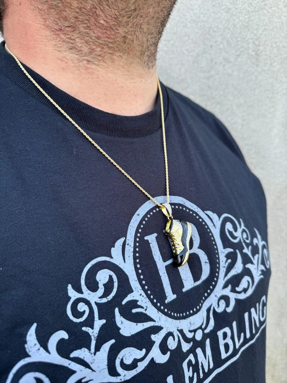 Air Jordan 45 Black Nike Sneaker Pendant MOISSANITE Real 925 Silver Iced Hip Hop 7 Air Jordan 45 Black Nike Sneaker Pendant MOISSANITE Real 925 Silver Iced Hip Hop - Image 5